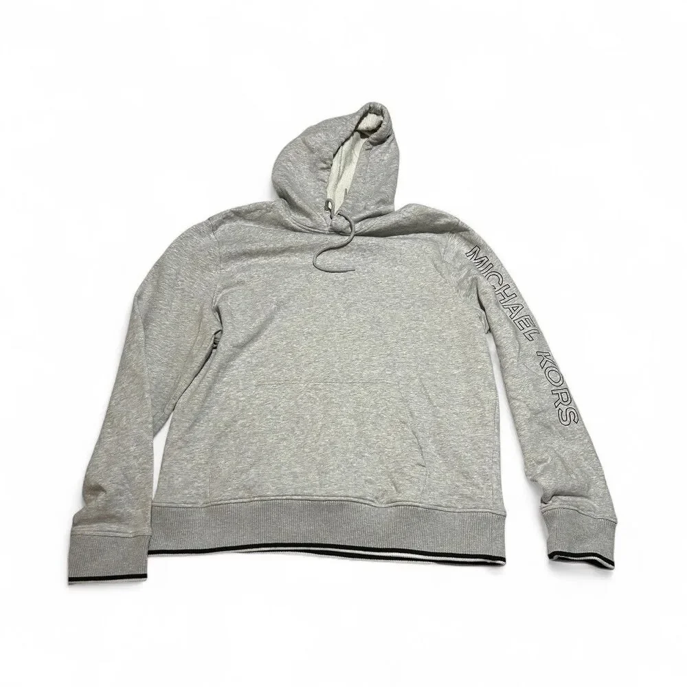 Michael Kors Sweatshirt Hoodie Size XL in Light Heather Gray, Soft, Loungewear